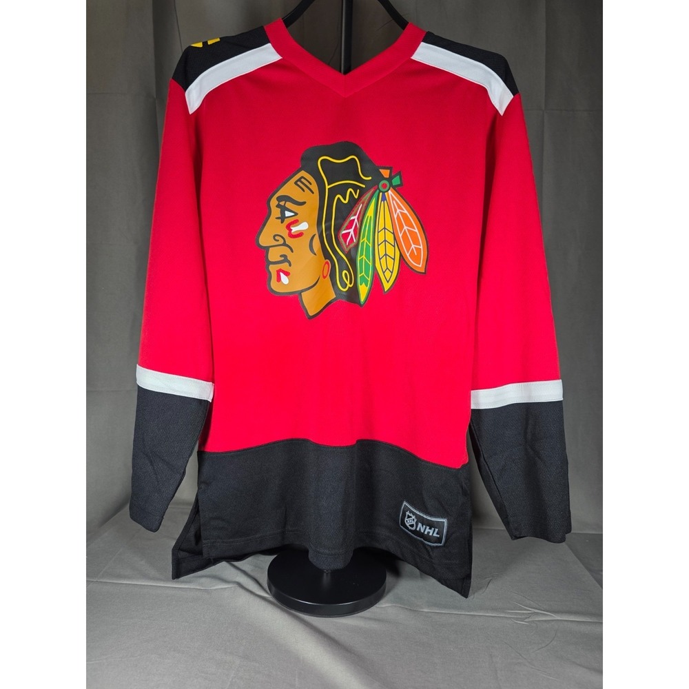 NHL Chicago Blackhawks Connor Bedard Red Hockey Jersey #98, Youth, Size XXL